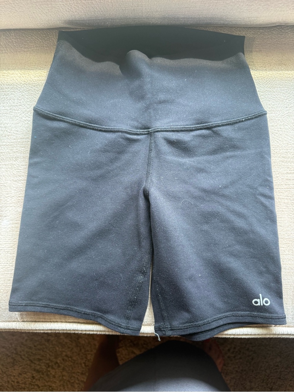 ALO Yoga Black High-Waist Bike Shorts